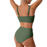 Bikini feminine two-piece swimsuit, high-waisted swimsuit set