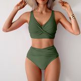 Bikini feminine two-piece swimsuit, high-waisted swimsuit set