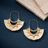 Boucle d'oreilles ethnique 974,île de la Réunion