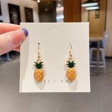 Boucle d'oreilles ananas 974,île de la Réunion