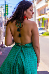 Robe courte dos nu 974,île de la Réunion