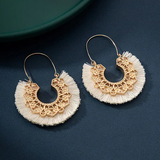 Boucle d'oreilles blanches 974,île de la Réunion