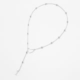 Hollow heart-shaped letter necklace