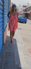 Robe courte rouge 974,île de la Réunion