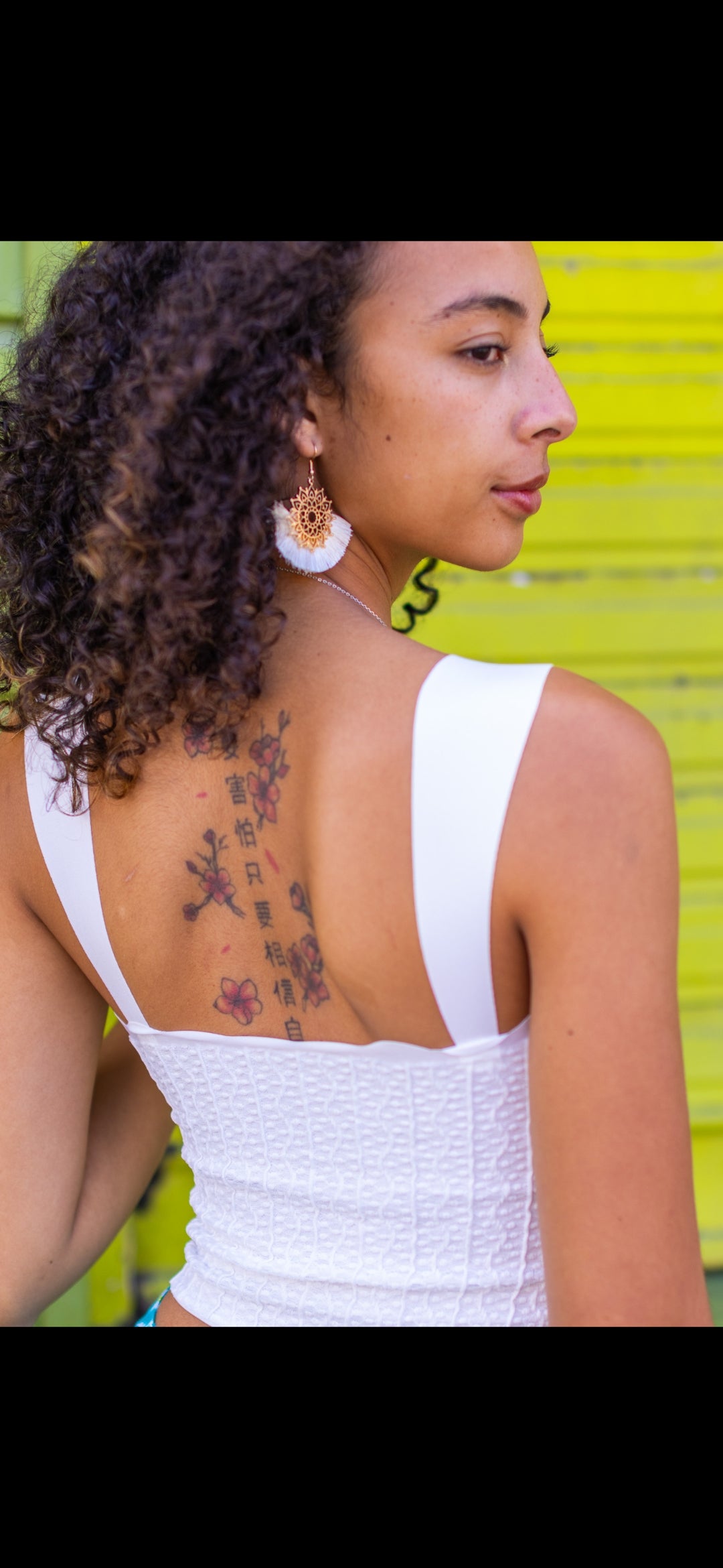 Boucle d'oreilles mandala 974,île de la Réunion