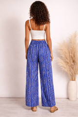 Pantalon fluide en soie indienne – Style bohème chic