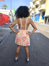 Robe courte dentelle 974,île de la Réunion