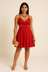 Robe " rouge bourbon" 974, île de la Réunion