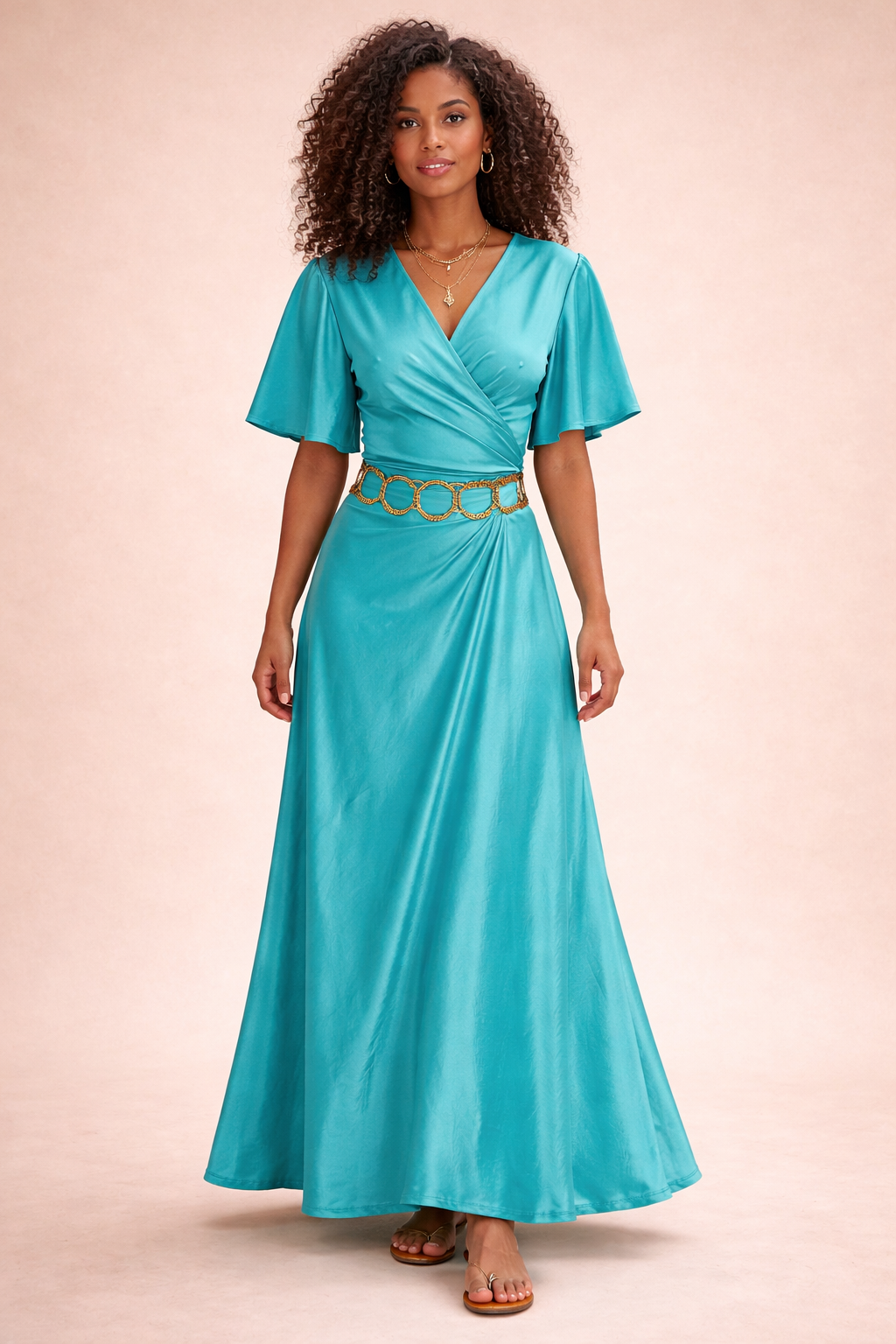 🌿 ENSEMBLE BRISE SOYEUSE – Jupe portefeuille & top cache-cœur en soie indienne