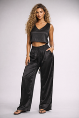 Ensemble pantalon en soie indienne – Plusieurs coloris