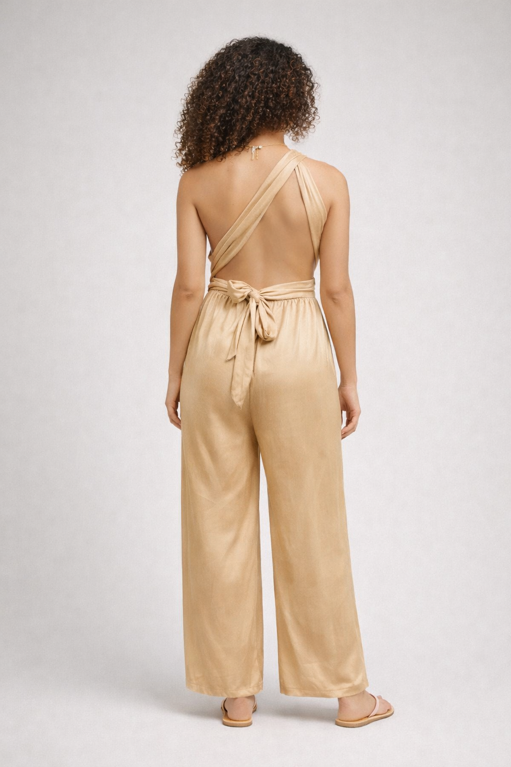 Combinaison pantalon infinity en soie indienne – multi-positions