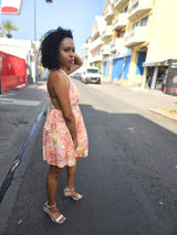 Robe courte dentelle 974,île de la Réunion